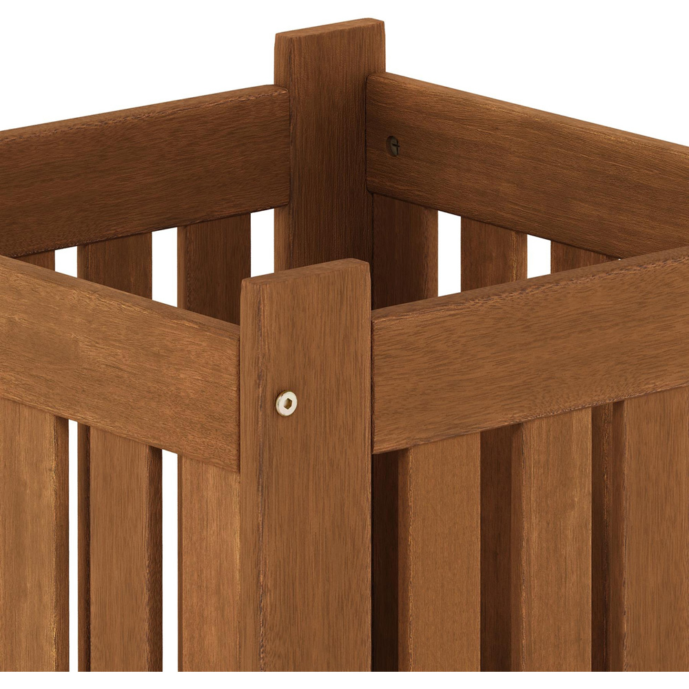 Walplus Teak Oil Hardwood Outdoor Planter Box 45 x 40cm Image 7