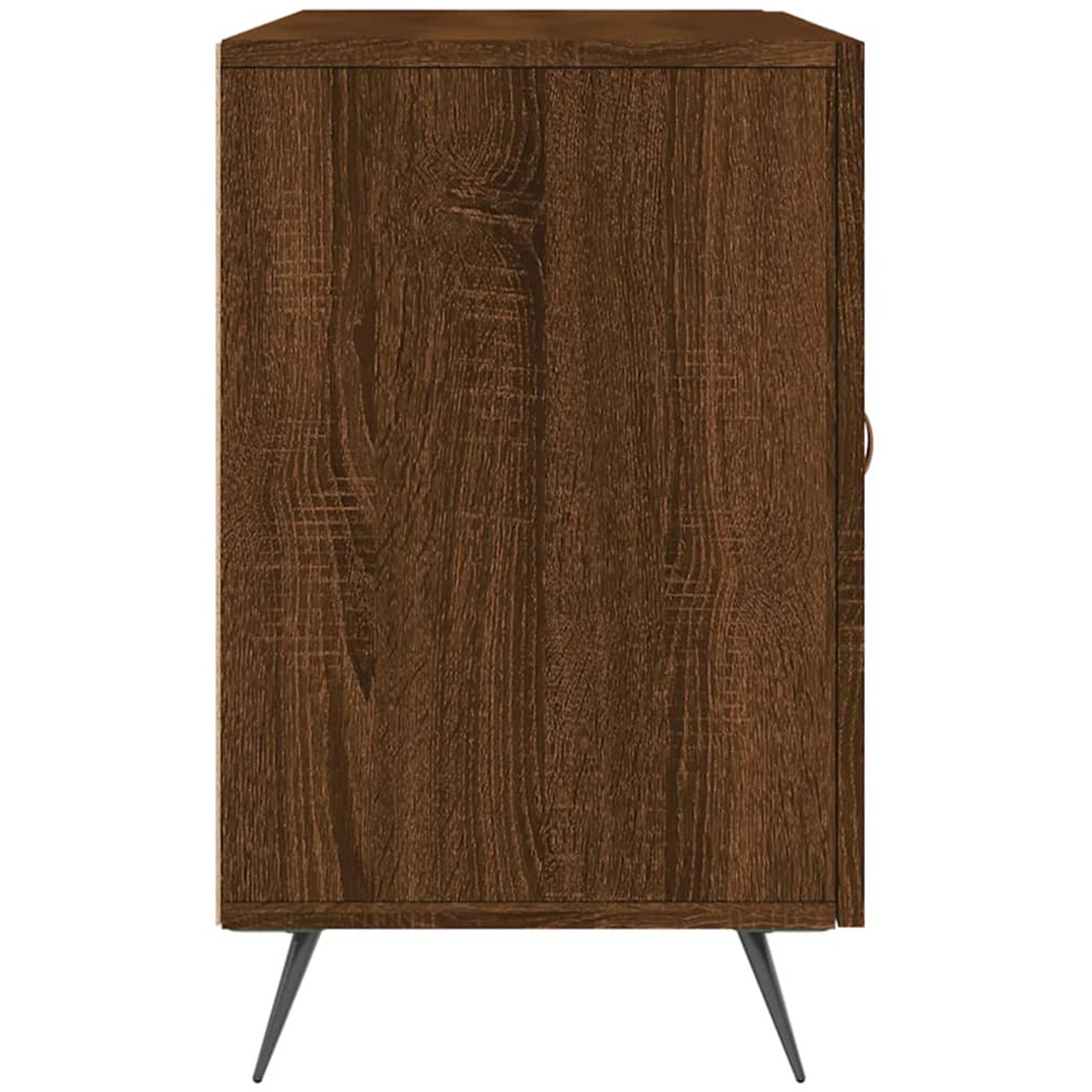 vidaXL 2 Door 2 Drawer Brown Oak Sideboard Image 7