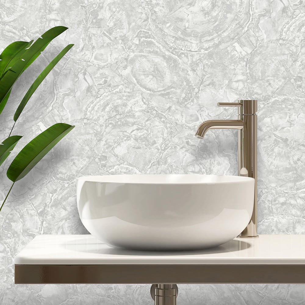 Rasch Orvieto Marble Grey Wallpaper Image 4