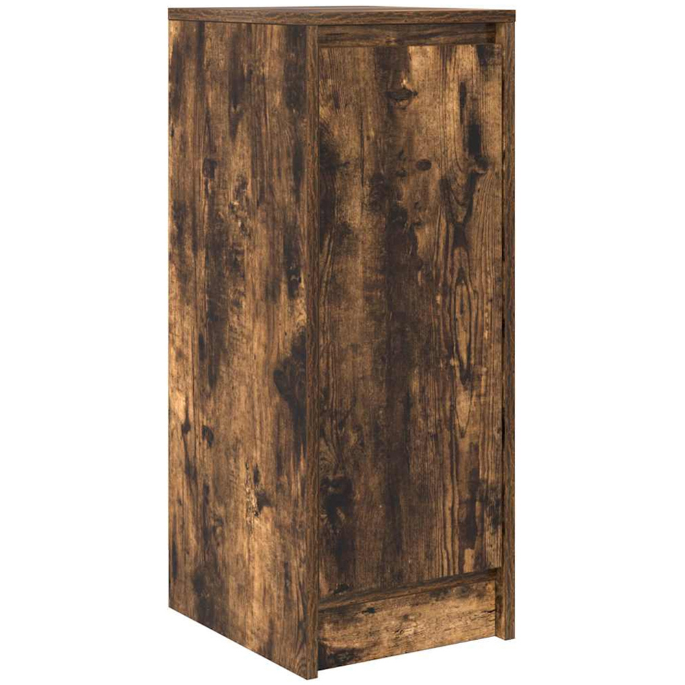 vidaXL Single Door Smoked Oak Sideboard Image 2