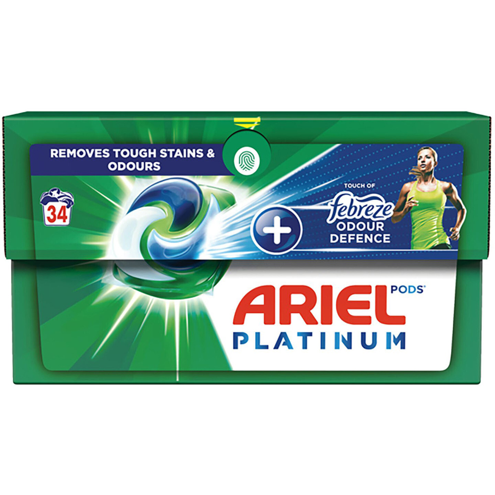 Ariel Platinum+ Stain Remover Pods - 1.08kg / 34 Image