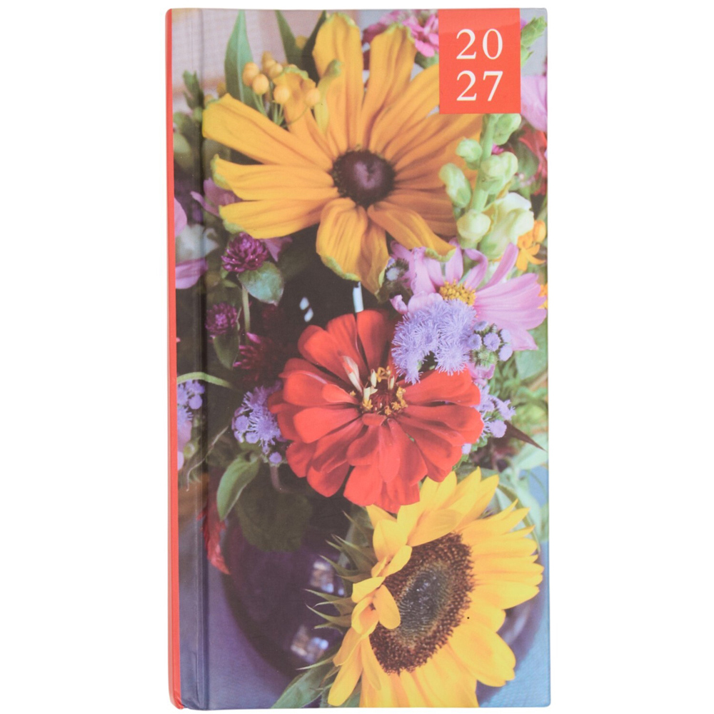 2027 Floral Slimline Pocket Diary Image 3