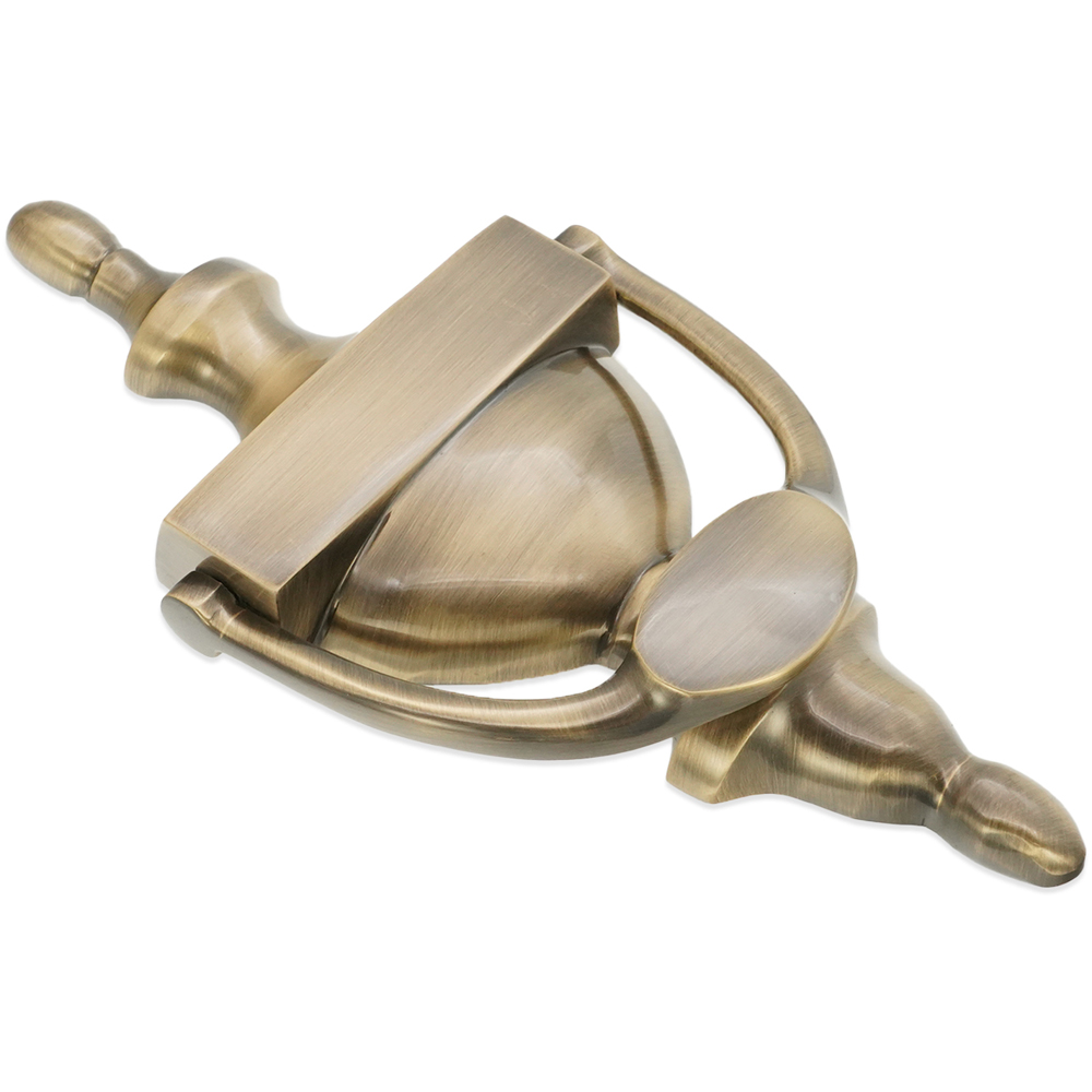 Spira Brass Antique Brass Victorian Large Door Knocker Image 3
