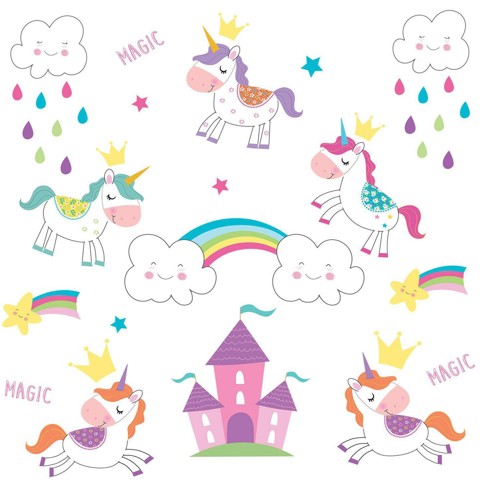 Walplus Unicorn World Kids Bedroom Wall Sticker Image 4
