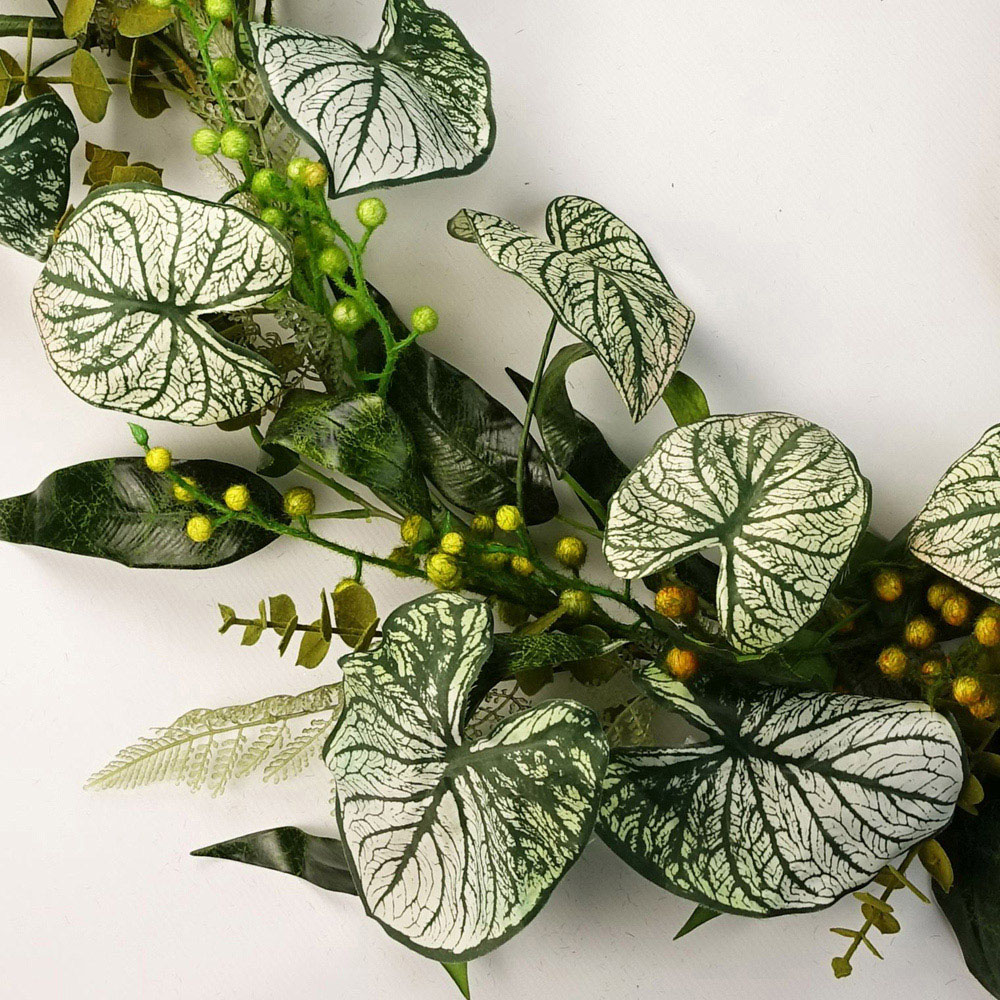 Leaf Trailing Alocasia Sinuata Hanging Artificial Plant 5ft Image 2