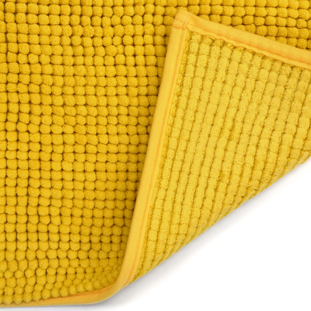 Mayfair Ochre Shaggy Noodle Bath Mat 50 x 80cm Image 7