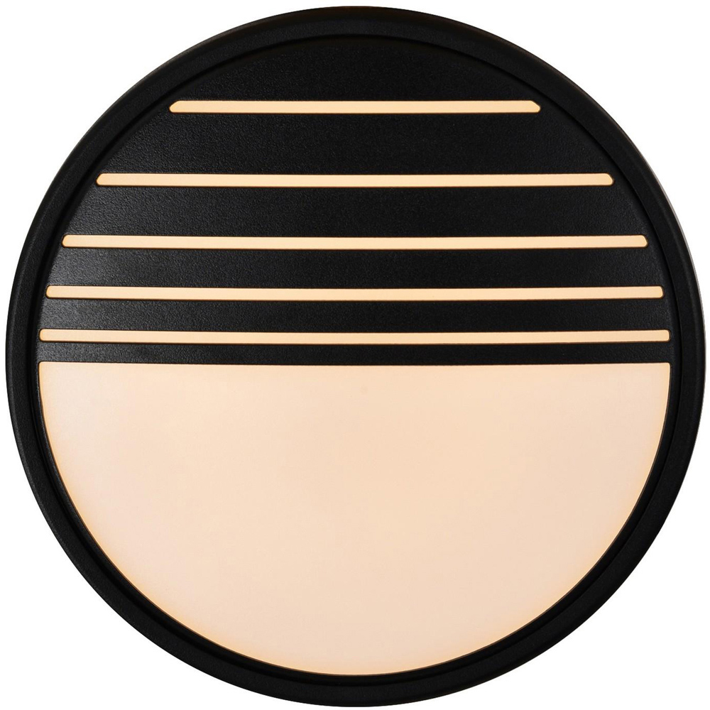Nordlux Oliver Black Round Outdoor Wall Light with Replaceable Covers Image 6