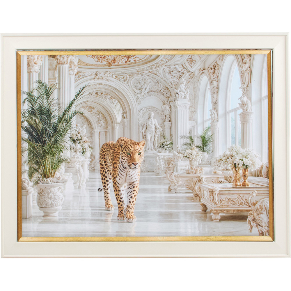 Walking Leopard Framed Print Image 1