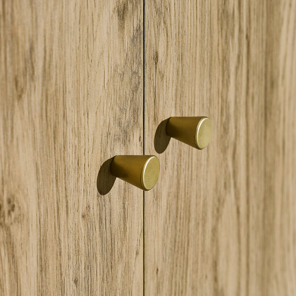 Julian Bowen Ingrid 2 Door Oak Wardrobe Image 5