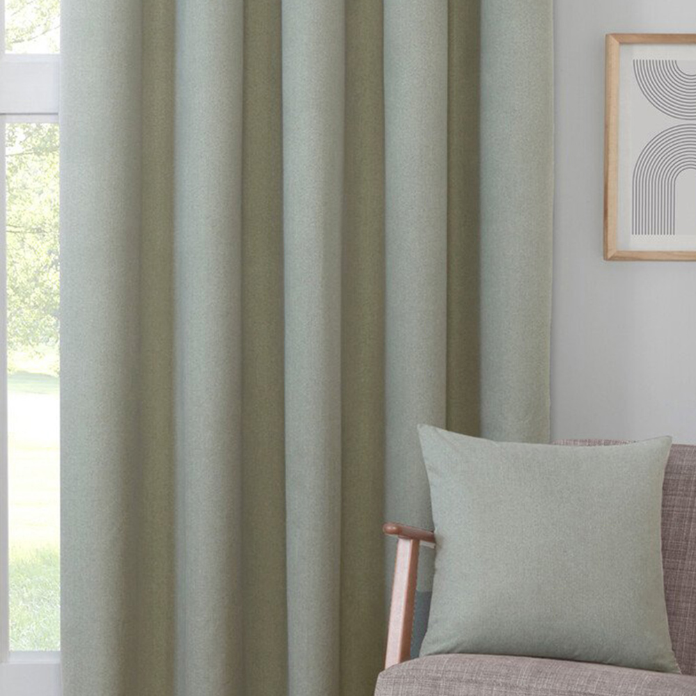 Linden Washable Blackout CurtainGreen229cm Image 5