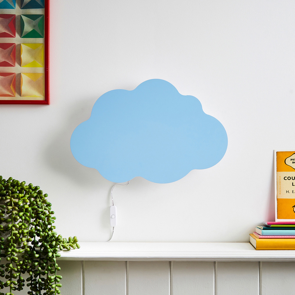 Glow Blue Cloud LED Wall Light Image 4