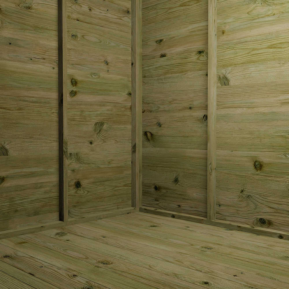 Mercia Helios 12 x 8ft Double Door Premium Shiplap Traditional Summerhouse Image 7