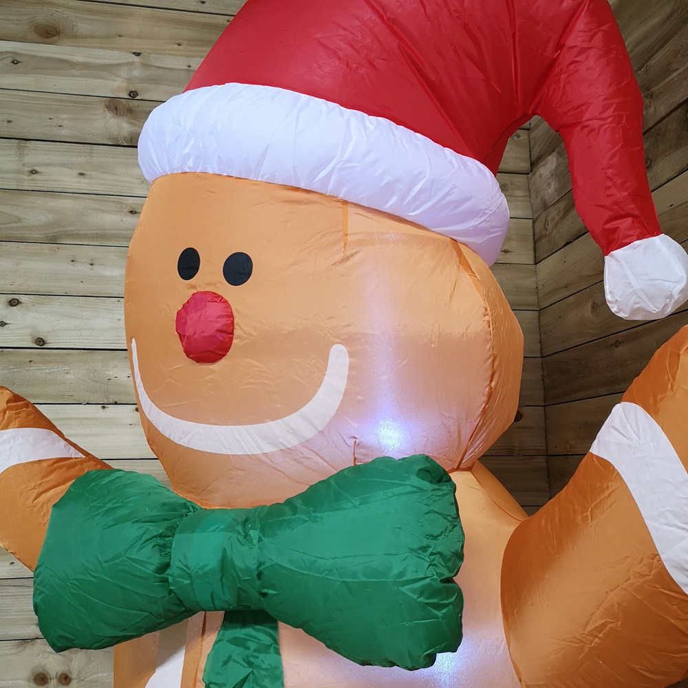 Samuel Alexander LED Inflatable Gingerbread Man Christmas Decoration 8ft Image 2