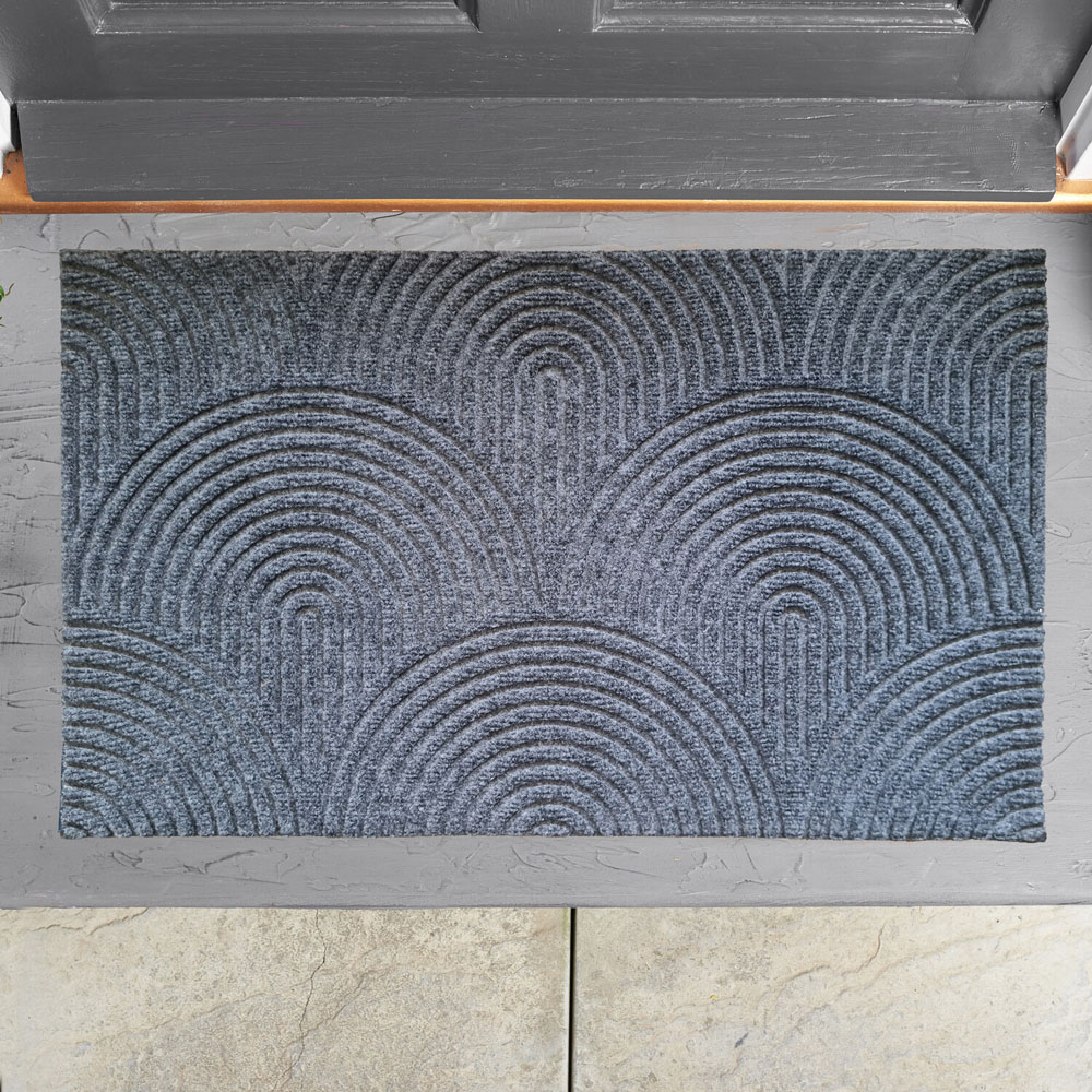 My Home Rubber Doormat Grey Image 2