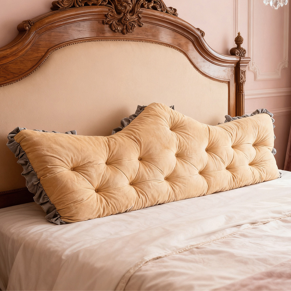 Living and Home Amber Camel Crown Headboard Pillow 182 x 65cm Image 2