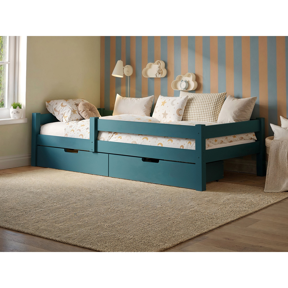 Flair Milo Single Navy Bed with Storage Image 5