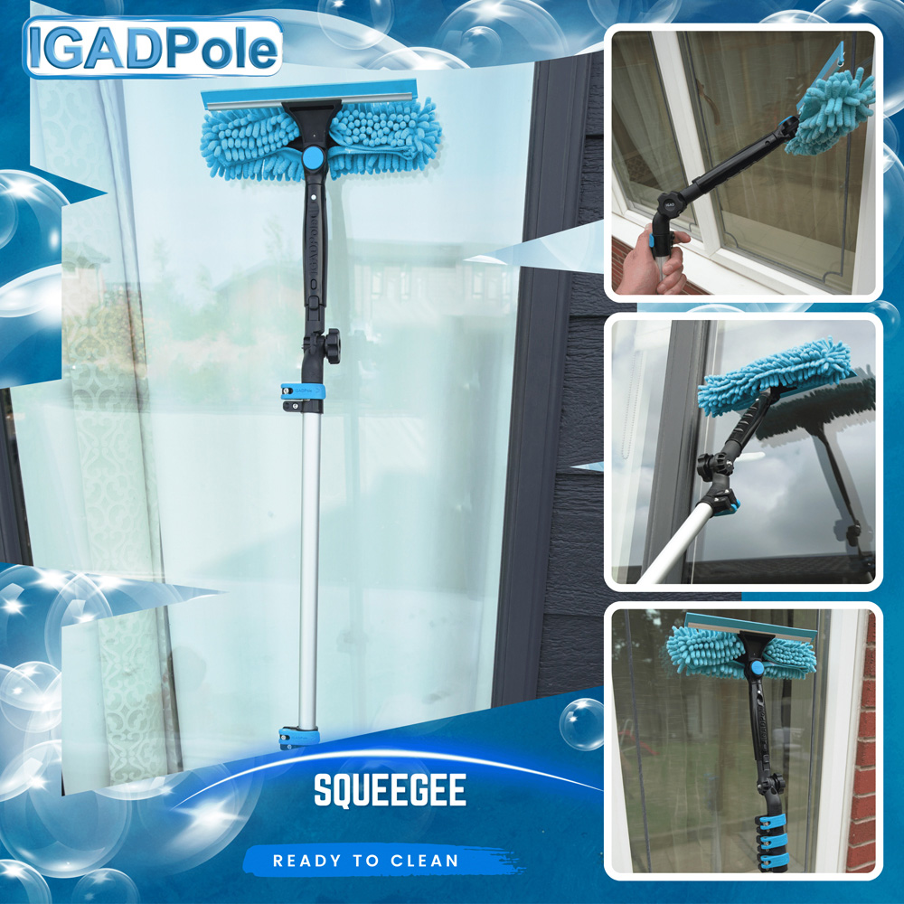 IGAD Pole Extension Pole and Window Squeegee Cleaning Kit 6m Image 3