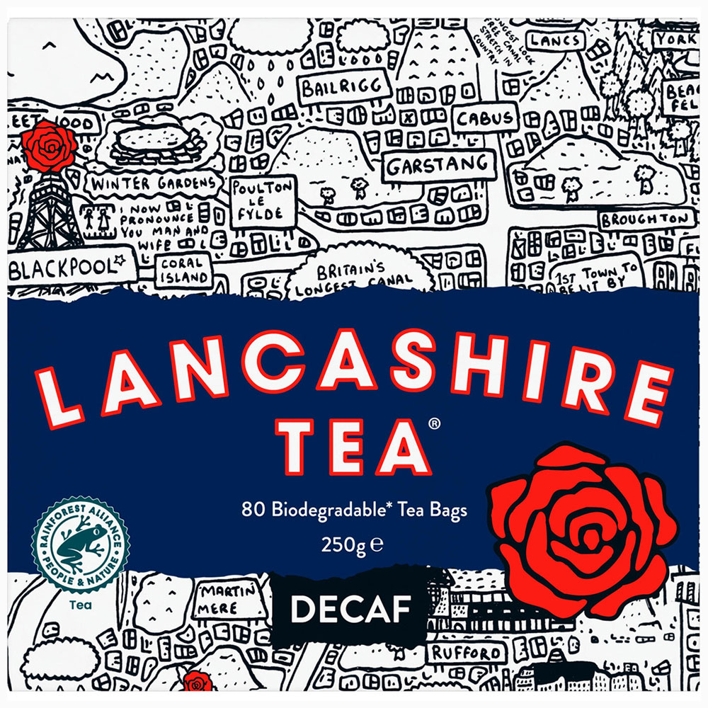 Lancashire Tea Decaf 80 Tea Bags 250g Image