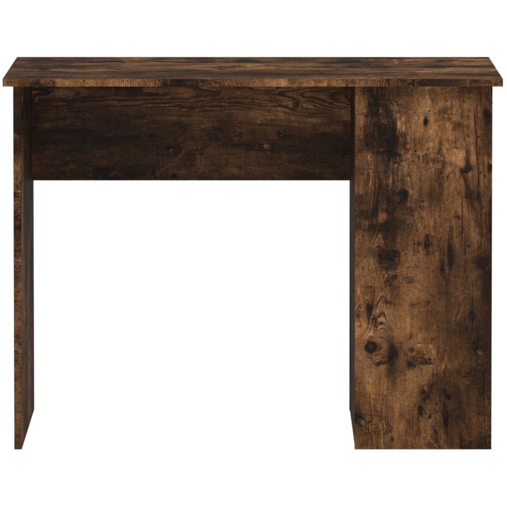 vidaXL 2 Shelf Study Desk Smoked Oak Image 4