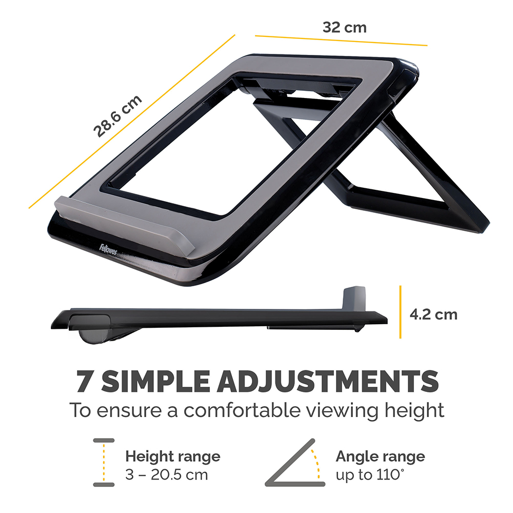 Fellowes I-Spire Series Black Laptop Stand Image 6