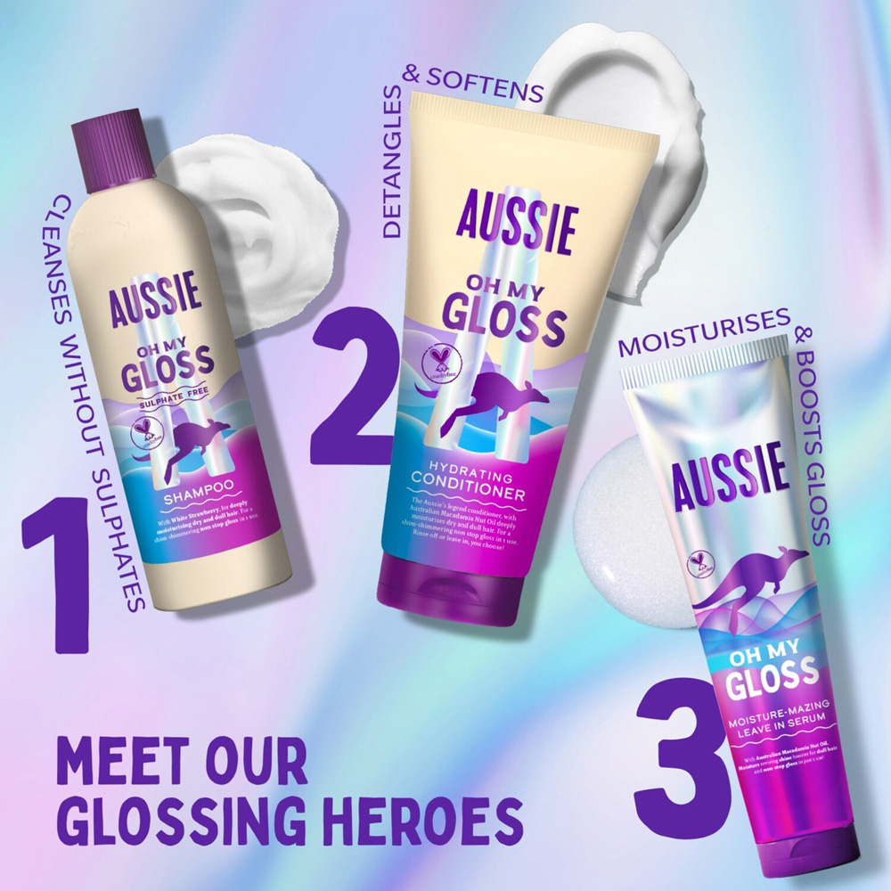 Aussie Oh My Gloss Moisture Mazing Leave In Serum Image 9