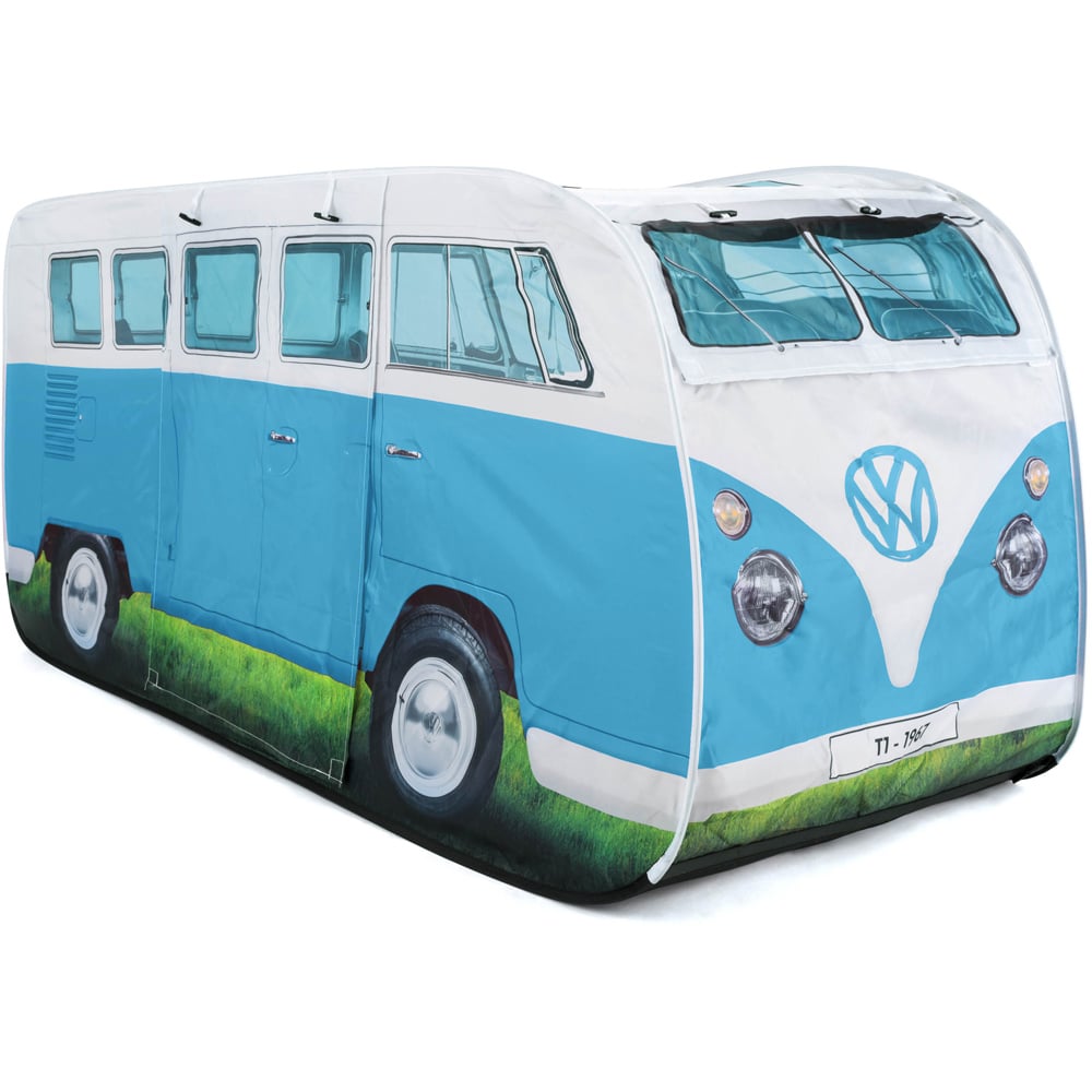 VW Dove Blue Kids Pop Up Van Tent Image 1