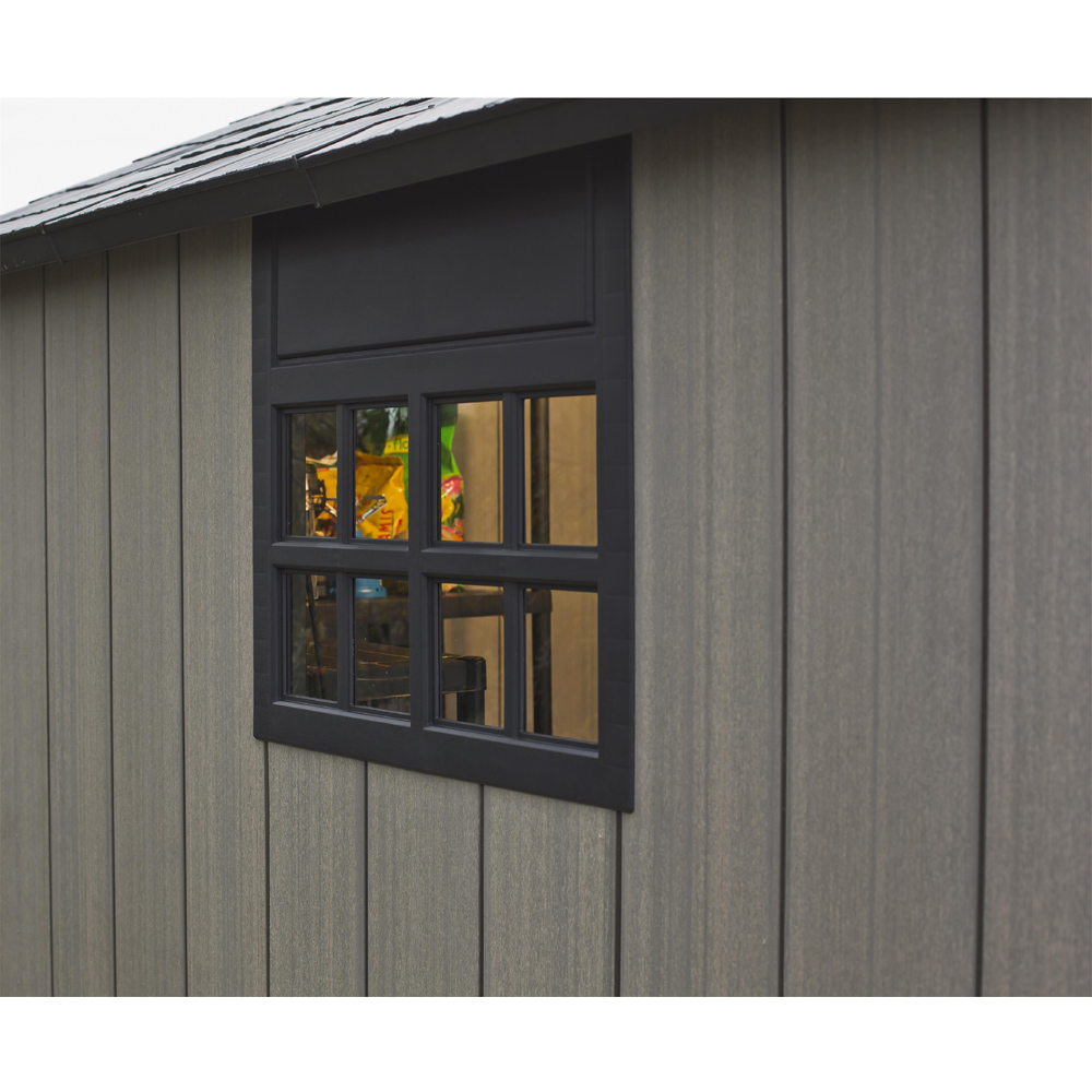 Keter Oakland 1175 Double Door Grey Outdoor Storage Shed Image 4