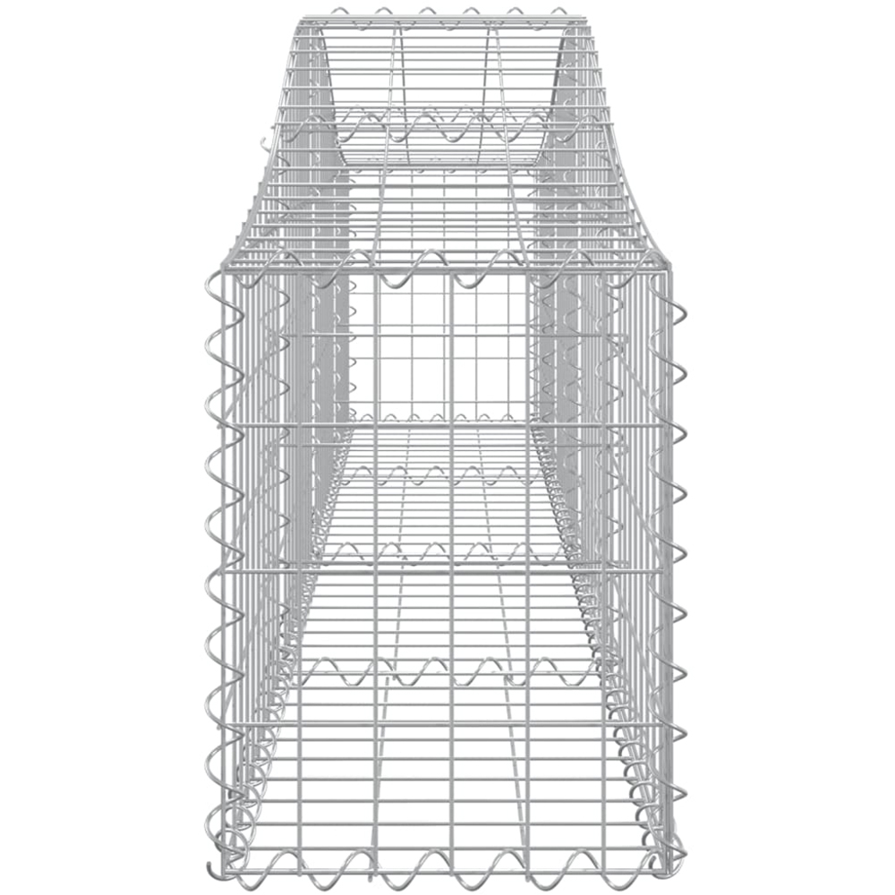vidaXL Silver Galvanised Iron Gabion Basket 200 x 30 x 40/60cm 11 Pack Image 3
