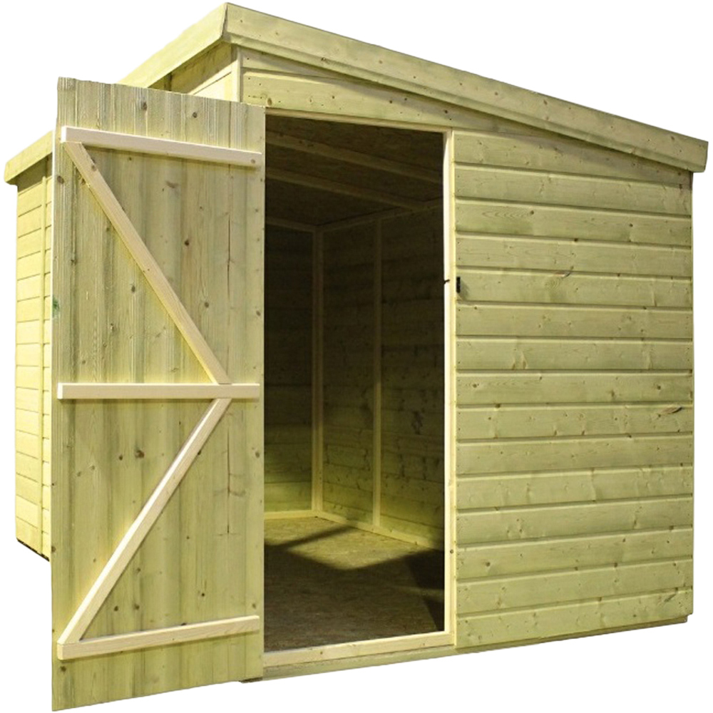 Empire Sheds 2500 10 x 7ft Side Panel Door Tongue and Groove Pent Garden Shed Image 2