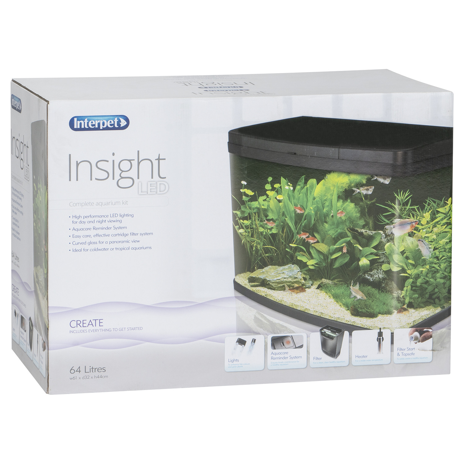 Interpet Insight LED Complete Aquarium Kit 64L Image 2
