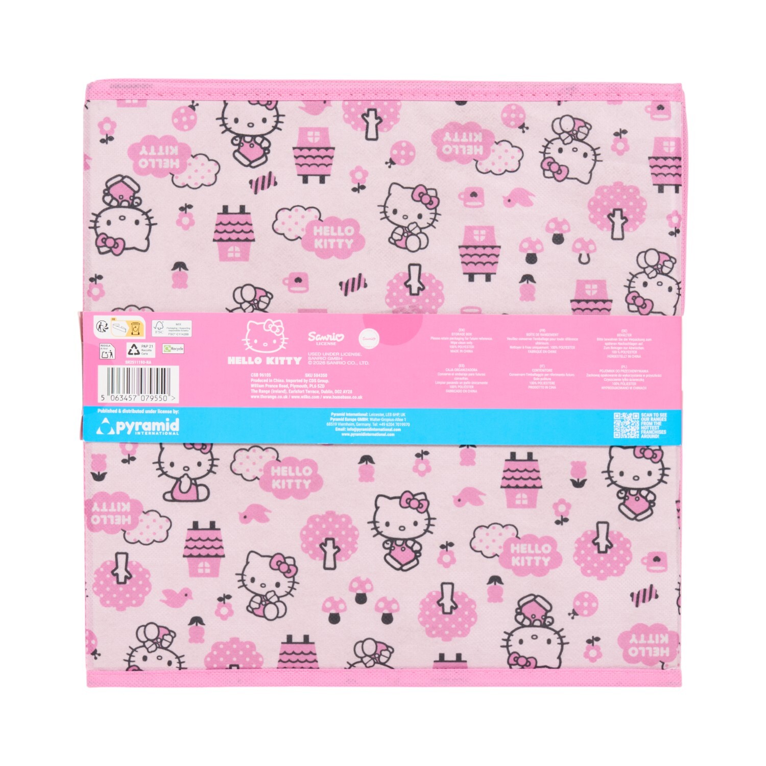 Hello Kitty Storage Box Pink Image 3