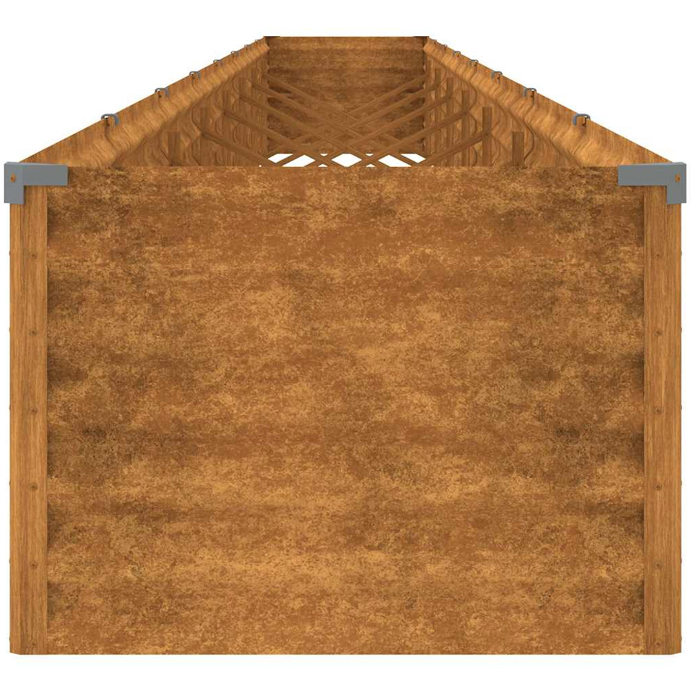 vidaXL Brown Corten Steel Raised Garden Bed 36 x 770 x 50cm Image 4