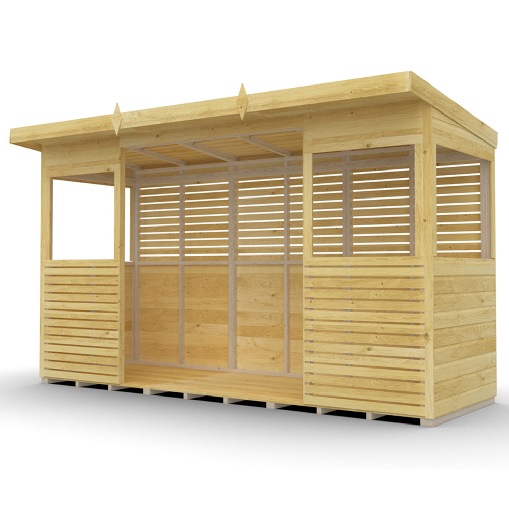 DIY Sheds 12 x 4ft Pressure Treated Tongue and Groove Timber Outdoor Kitchen Shelter Image 4