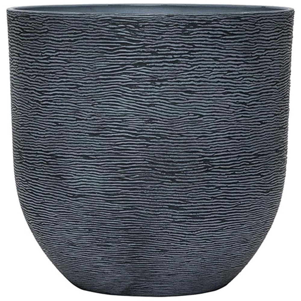 Garden Gear Light Grey and Dark Grey Stone Effect Planter 2 Pack Image 2