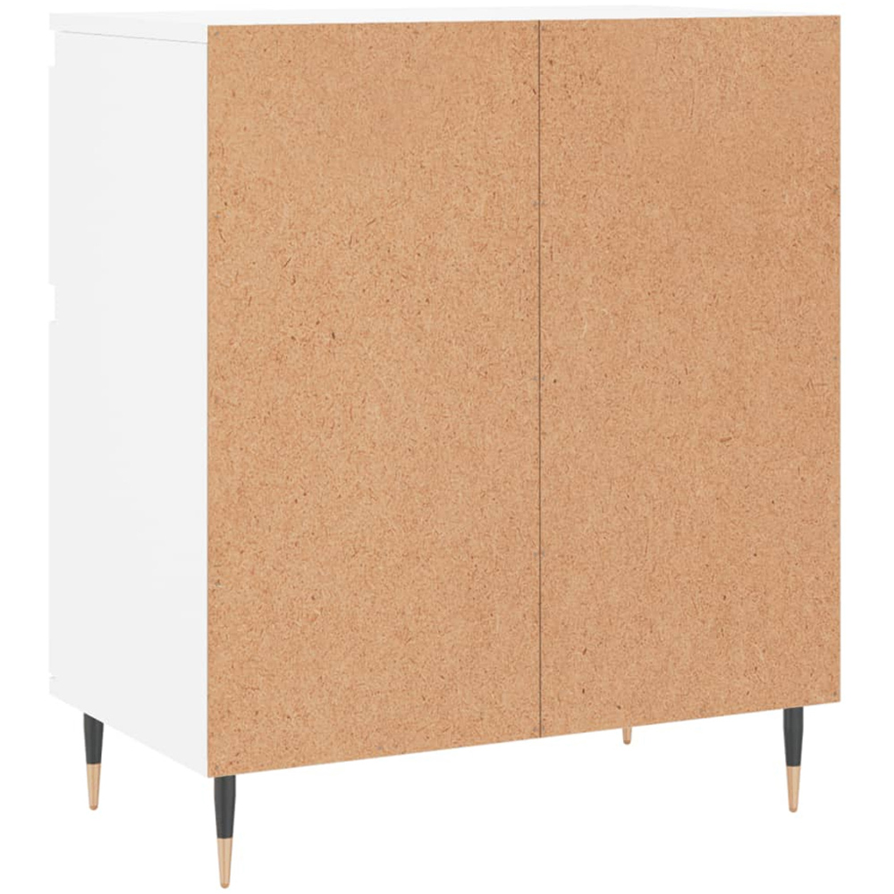 vidaXL 2 Door 2 Drawer White Sideboard Image 8