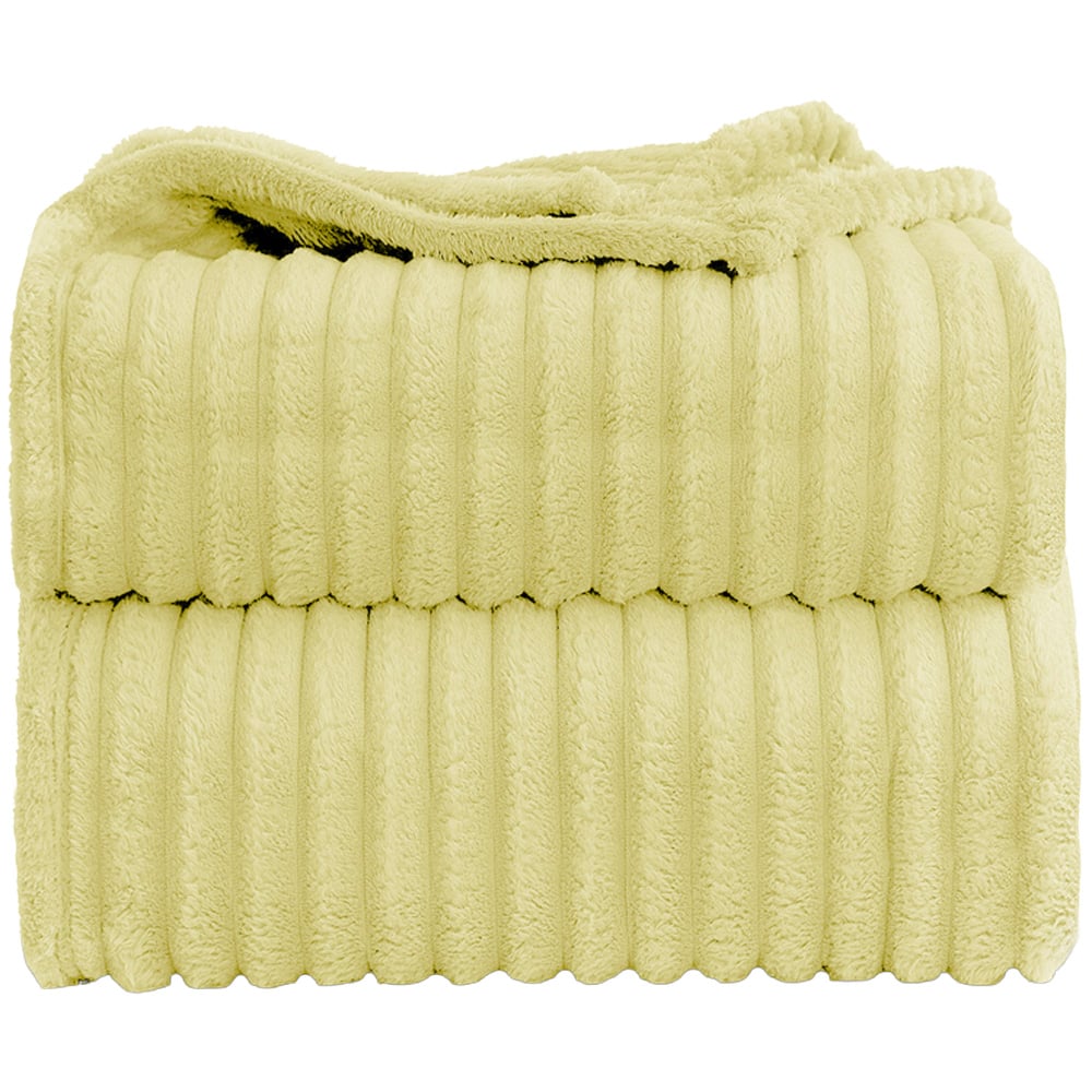 Velosso Bellissima Lemon Plush Throw 305 x 305cm Image 1