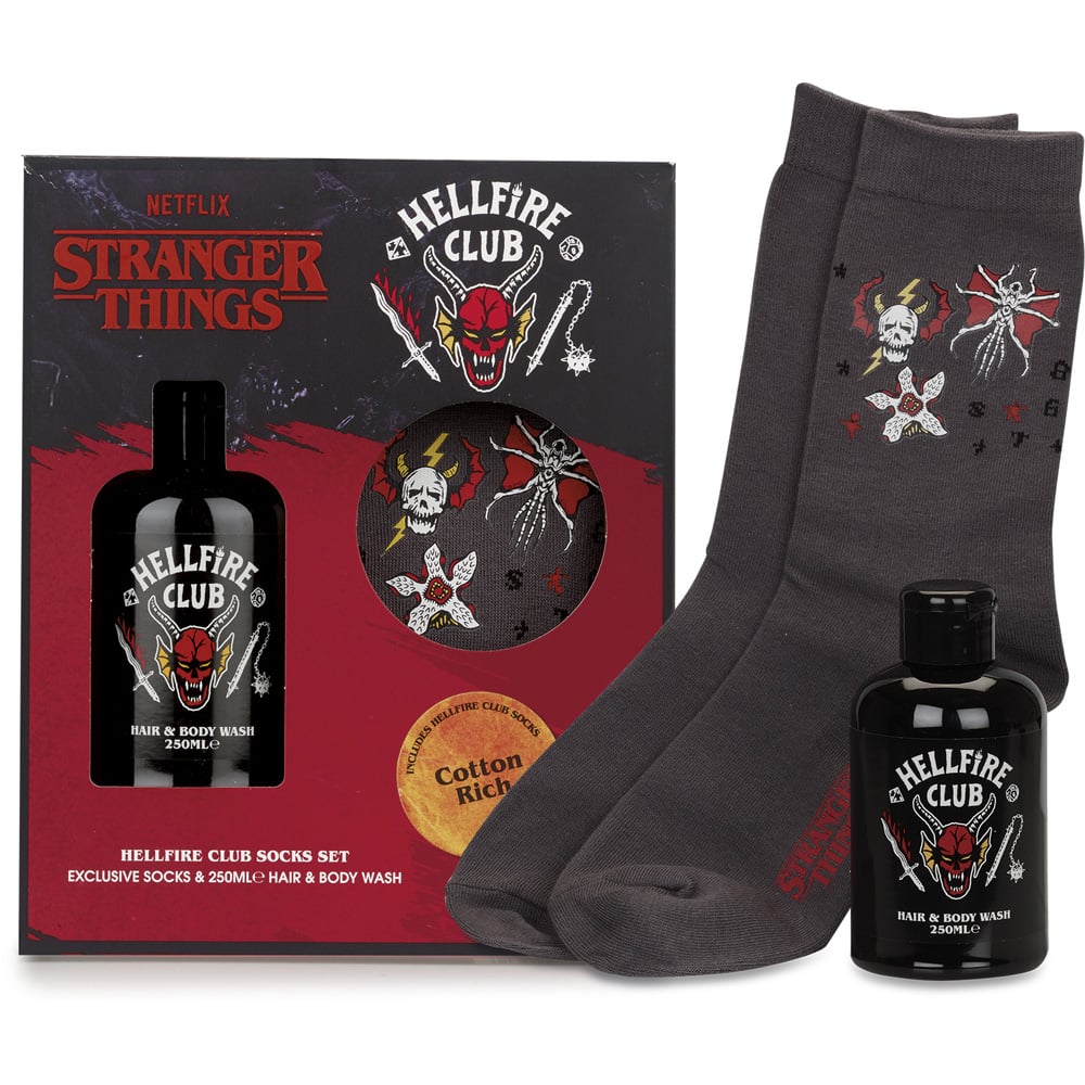 Stranger Things Hellfire Club Socks Set - Red Image 2