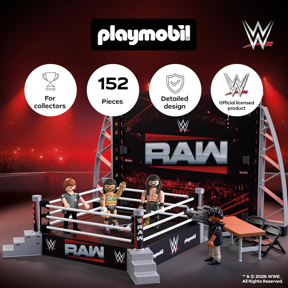 Playmobil WWE RAW Ring Collector Playset Image 6