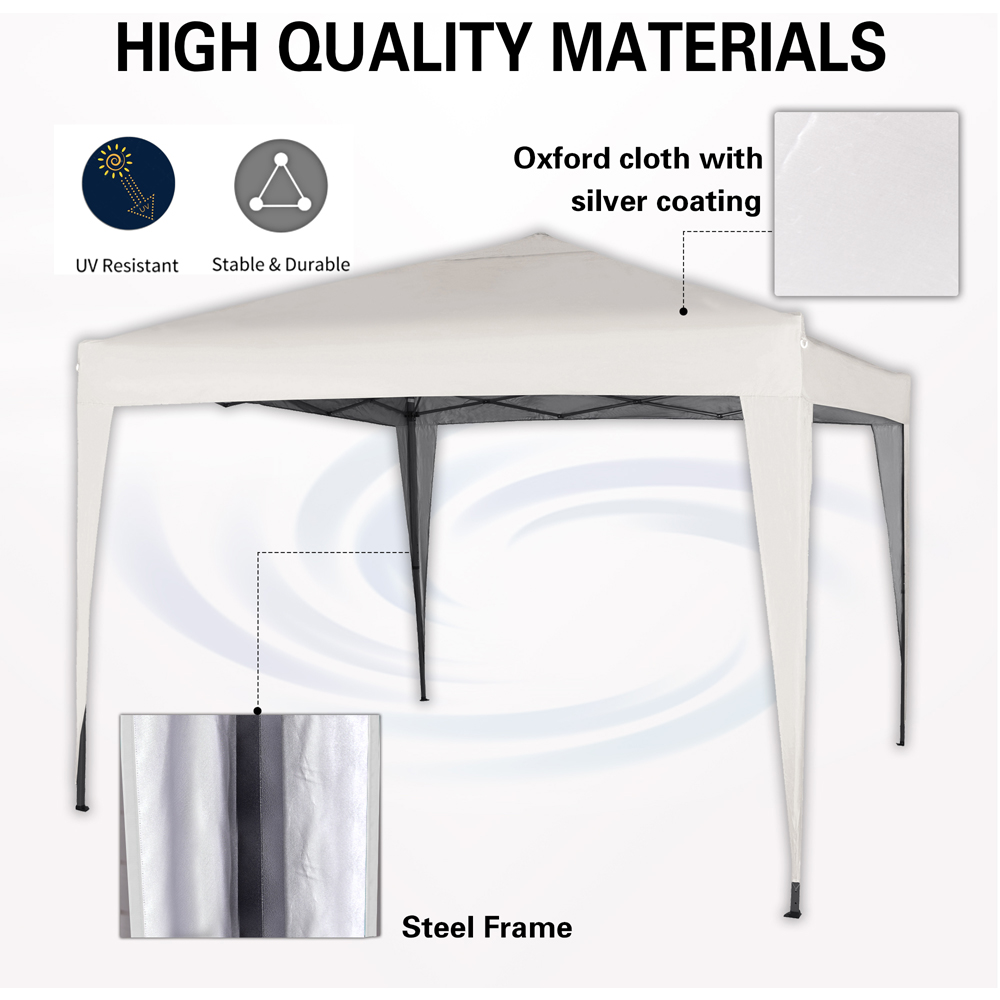 White Pop Up Outdoor Gazebo 2 x 2m Image 9
