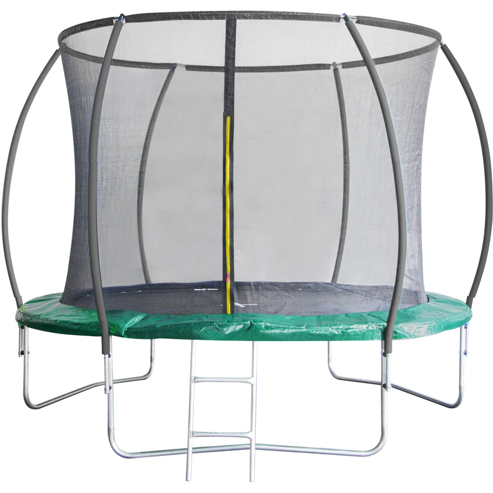 Trampoline Warehouse 10ft Green Lantern Style Trampoline with Safety Enclosure Net Image 1