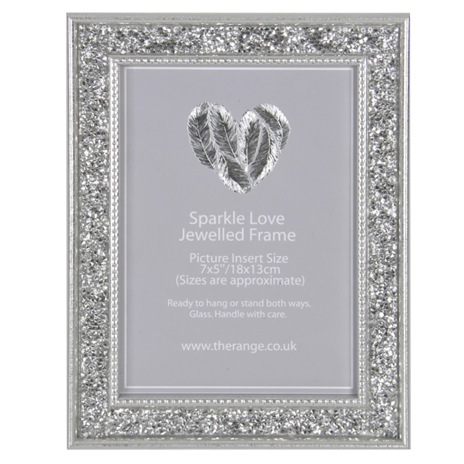 Niamh Sparkle Love Jewelled Photo Frame 7 x 5 inch Image