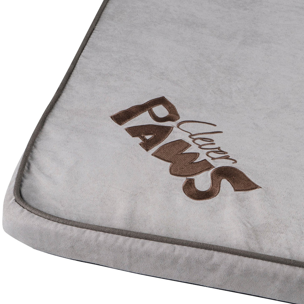 Single Clever Paws Memory Foam Suede Pet Bed in Assorted styles Image 4