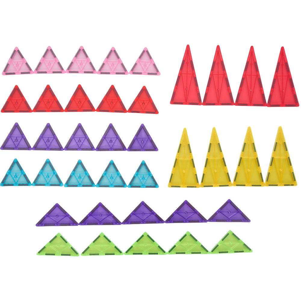 H&O Direct 120 Piece 3D Magnetic Tiles Building Block Toy Set Image 6