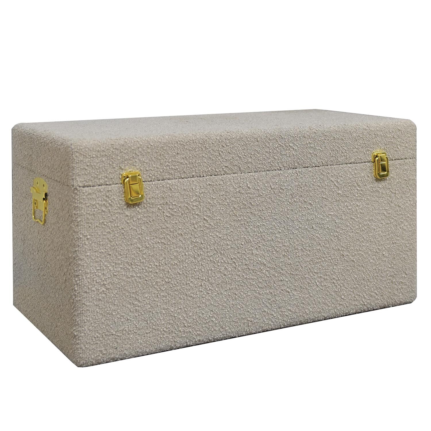 Natural Boucle Storage Trunk Image 1
