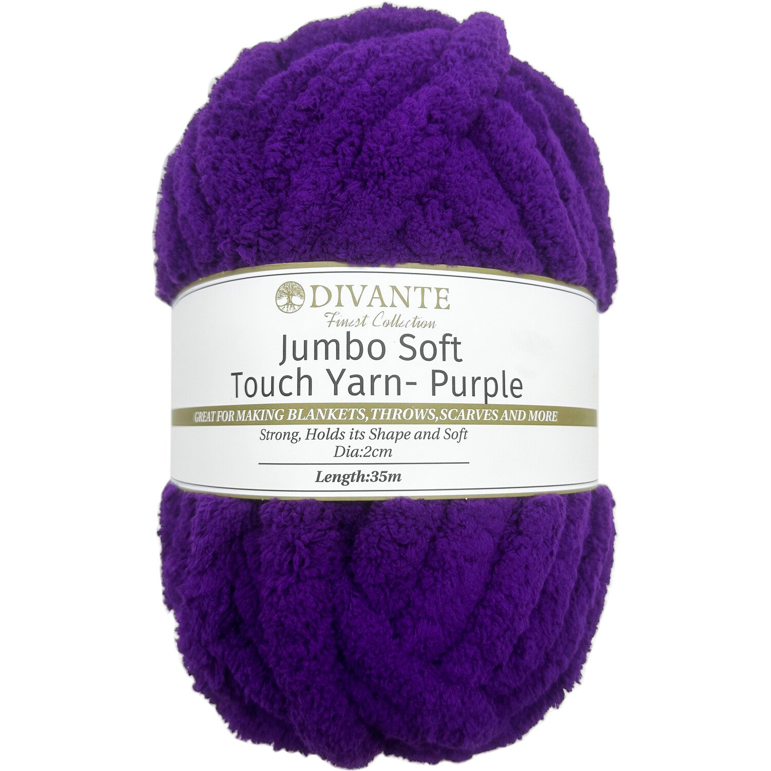 Jumbo Soft Touch Yarn Purple Image 1