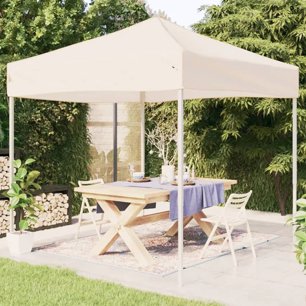 vidaXL 3 x 3m Cream Party Tent Image 1