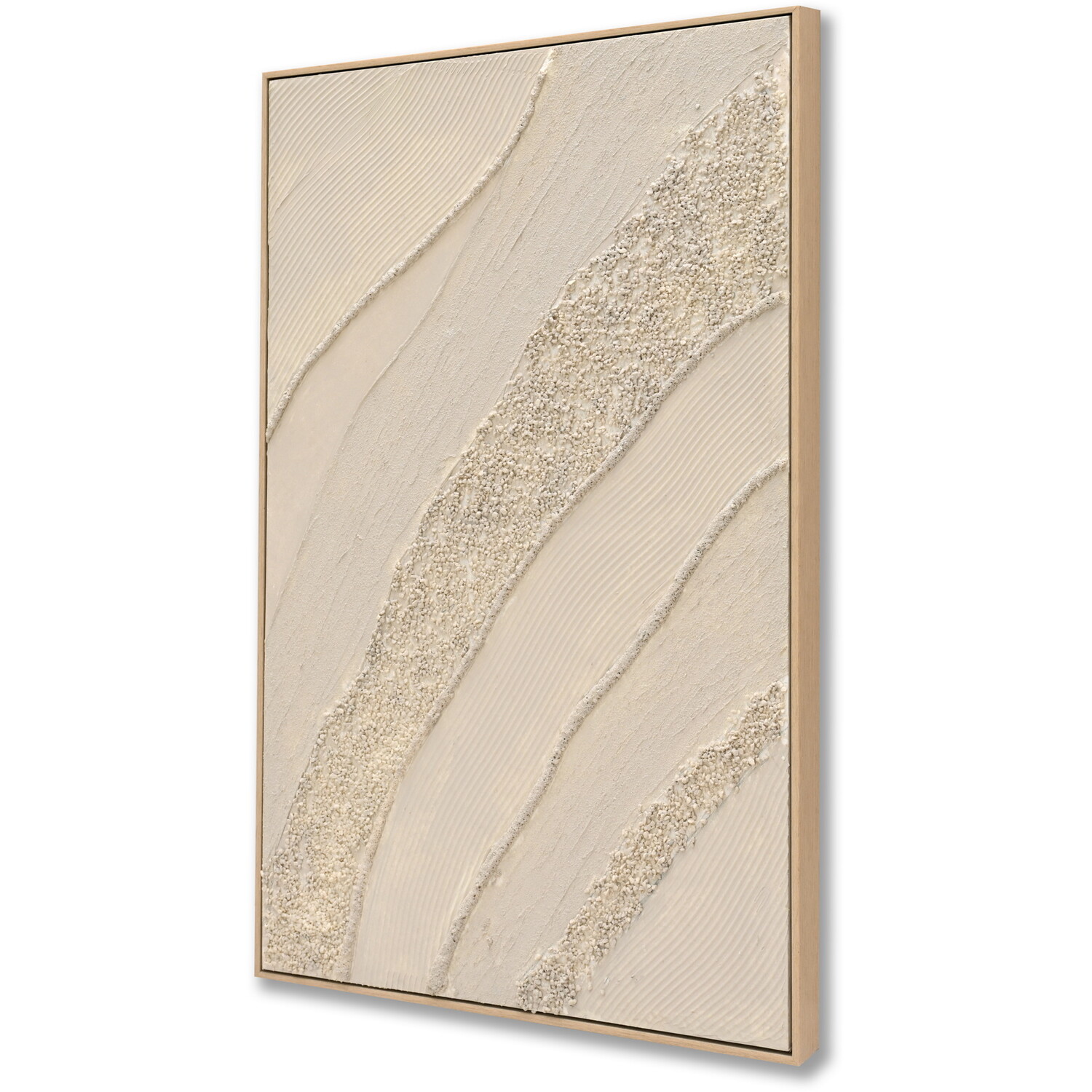Textured Abstract Canvas Taupe Image 3