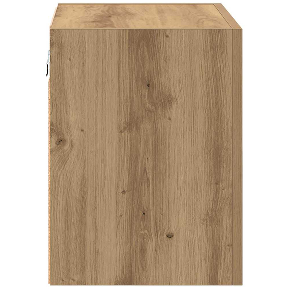 vidaXL Single Door Artisan Oak Wall Mounted Square TV Cabinet Image 7