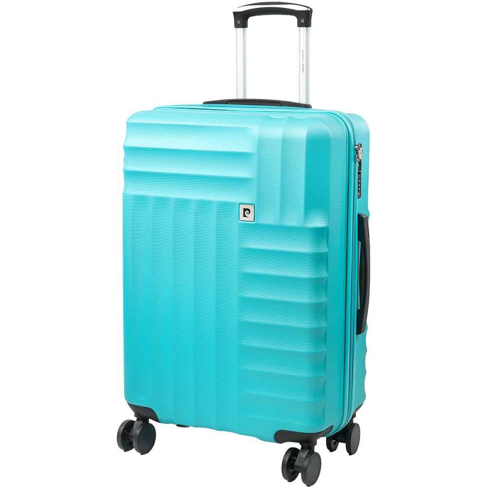 Pierre Cardin Medium Blue Trolley Suitcase Image 1
