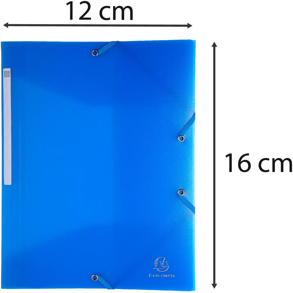 Exacompta Chromaline A6 Multicolour PP Elasticated 3 Flap Folder 25 Pack Image 9